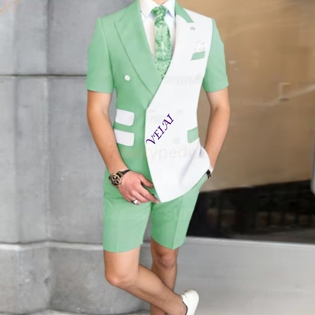 Men'S Grooming Daily - Summer Men's 2-Piece Casual Suit Set