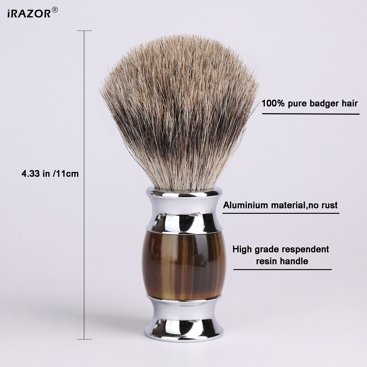 iRAZOR Silvertip Shaving Brush - Men'S Grooming Tool 评论和价格