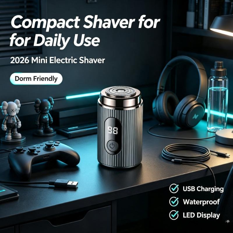 2026 Mini Electric Shaver Port - Men'S Grooming Razor Kit 评论和价格