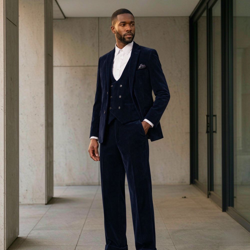 Velvet Wedding Suits for Men 3 - Men'S Grooming Awards 评论和价格