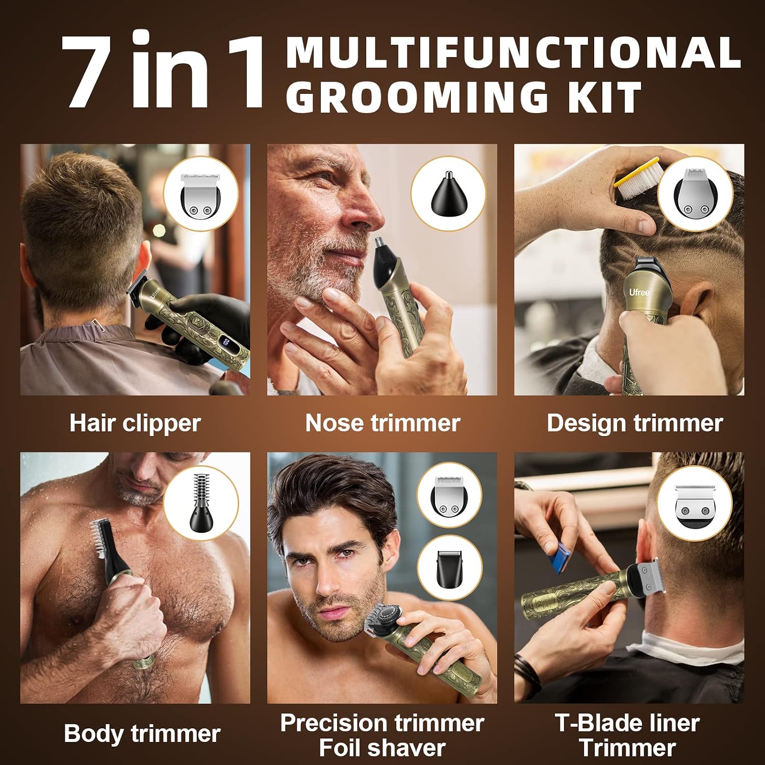 7-in-1 Beard Trimmer, Electric - Men'S Grooming Images 评论和价格