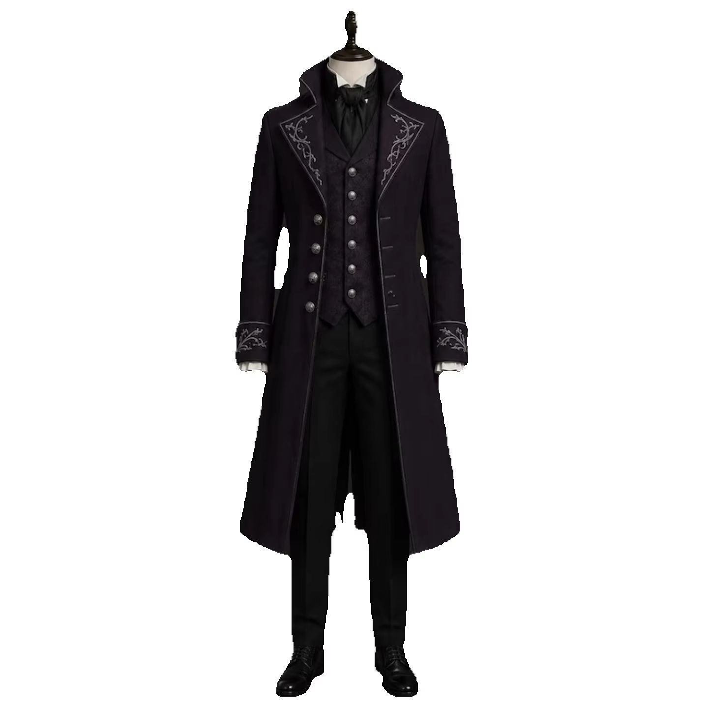Men Dark Purple Silver Floral  - Men'S Grooming Daily 评论和价格
