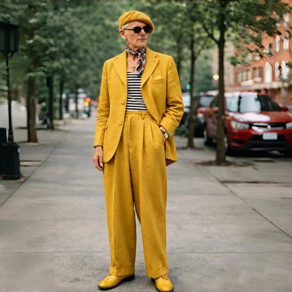 Brown Linen Men Suits 2 Pieces - Men'S Grooming Daily 评论和价格