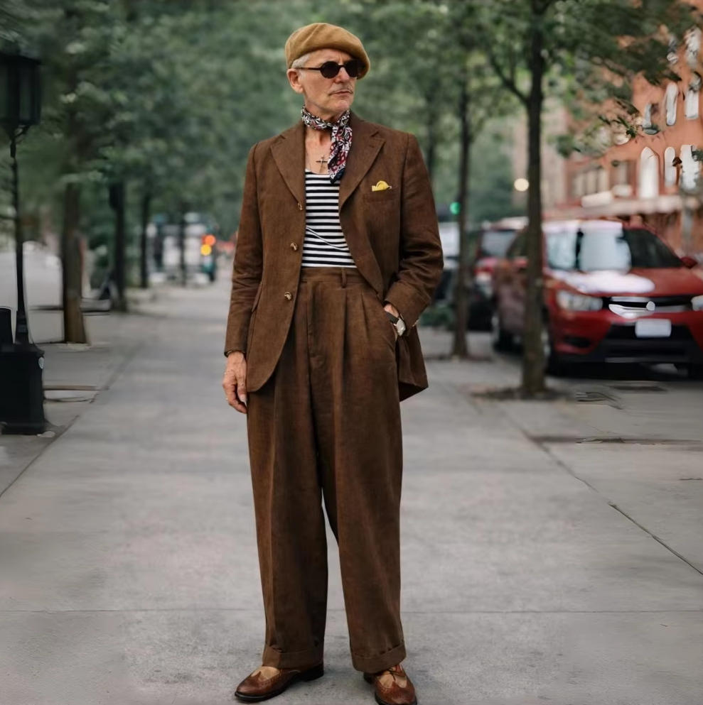 Brown Linen Men Suits 2 Pieces - Men'S Grooming Daily 评论和价格