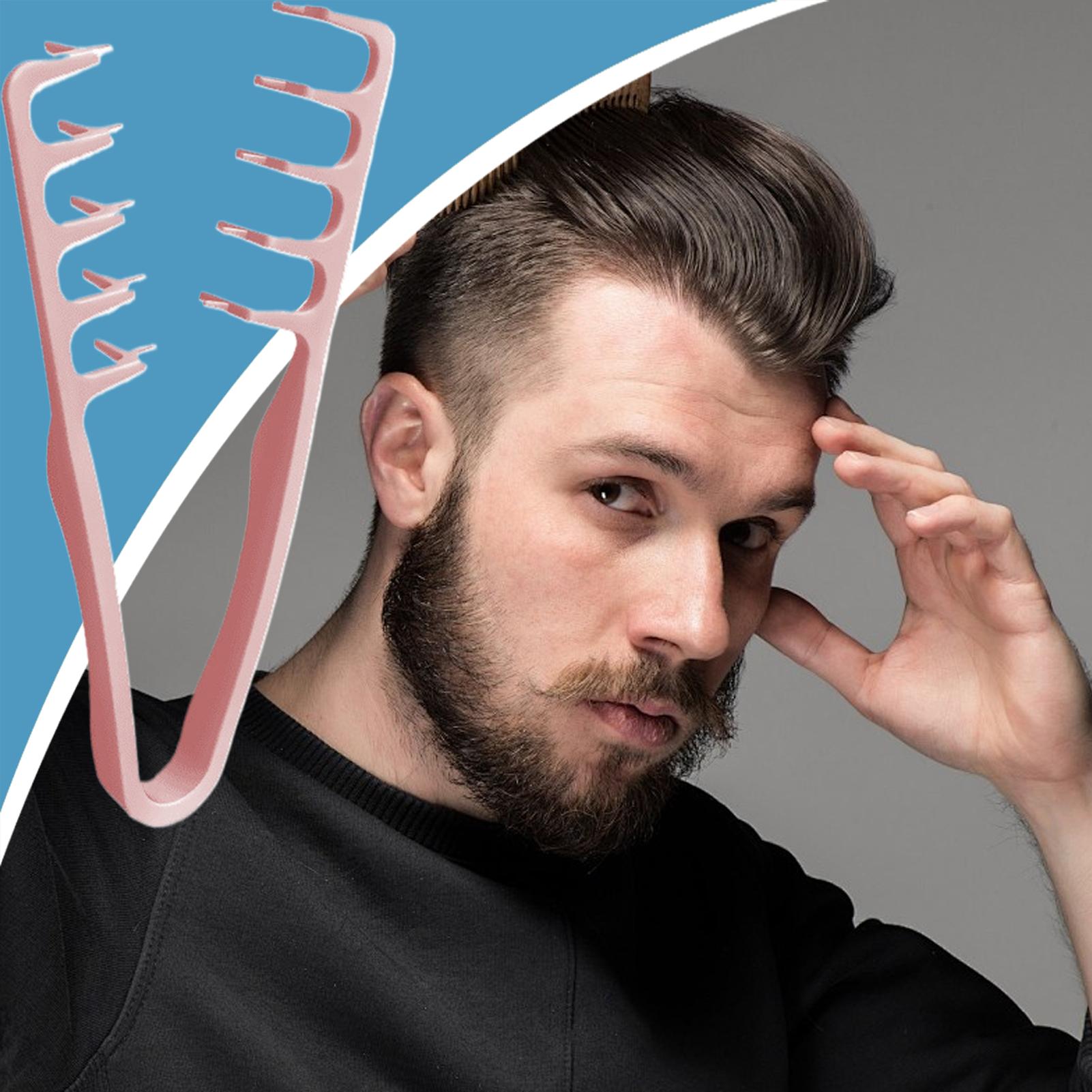 Wide Tooth Hair Comb Volumizin - Men'S Grooming Tool 评论和价格
