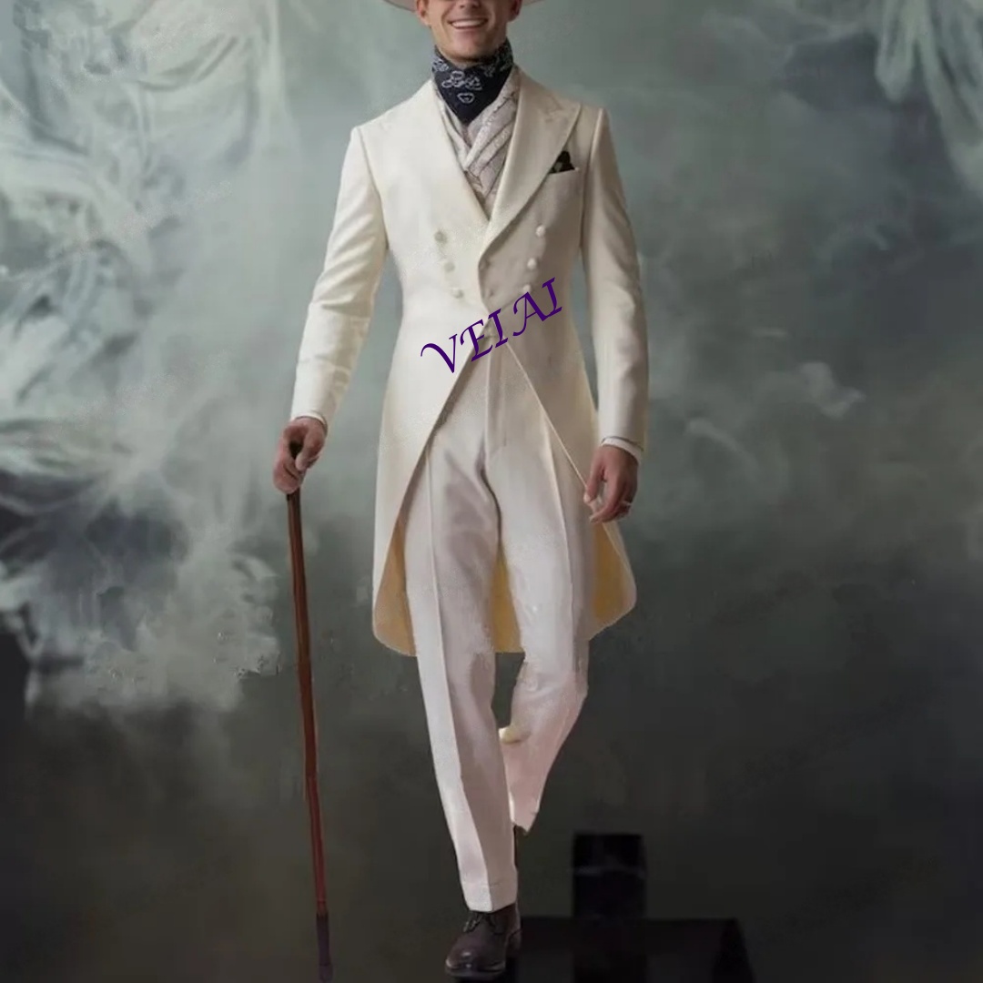 Customized White Long Jacket 2 - Men'S Grooming Daily 评论和价格