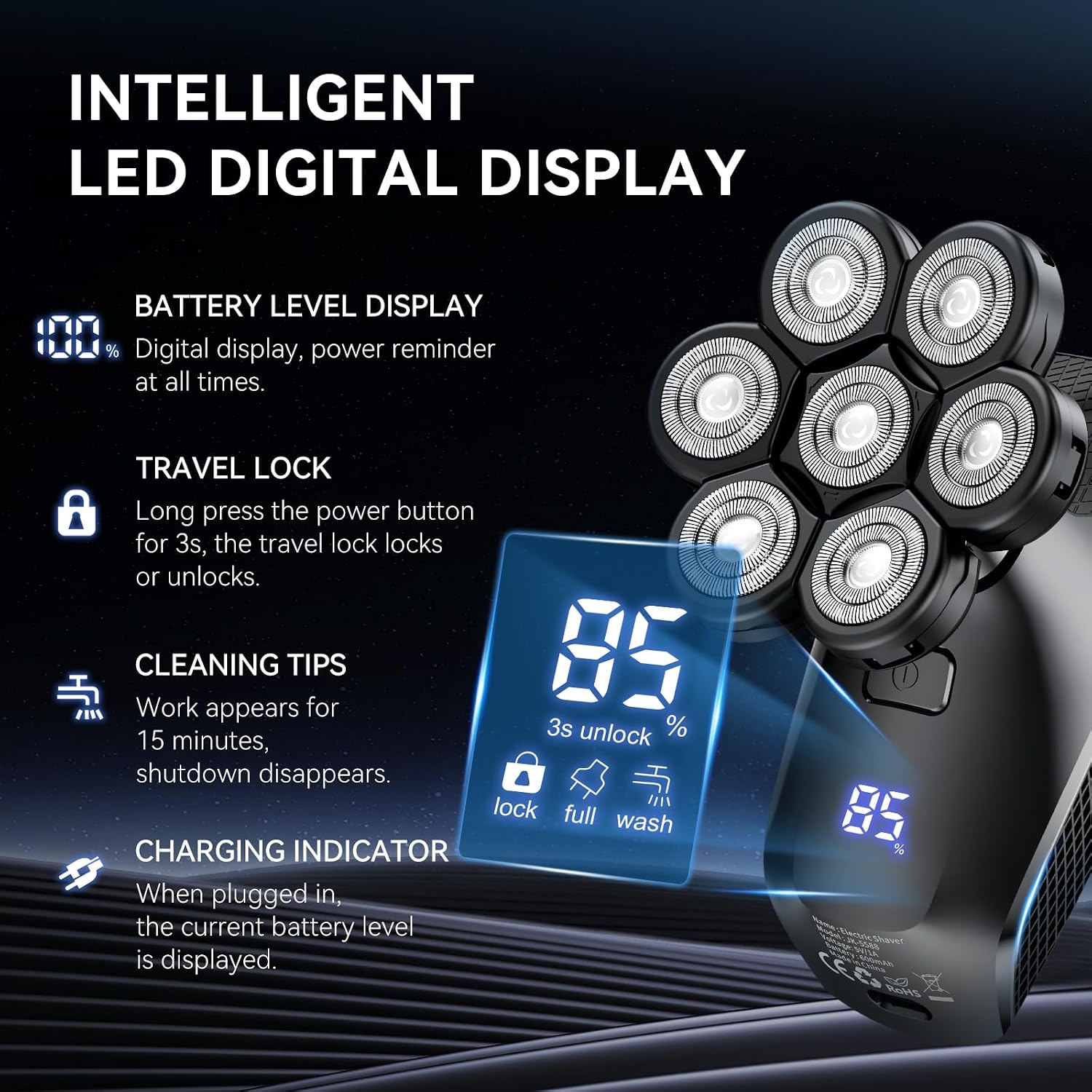 7D Head Shaver for Bald Men -  - Men'S Grooming Images 评论和价格