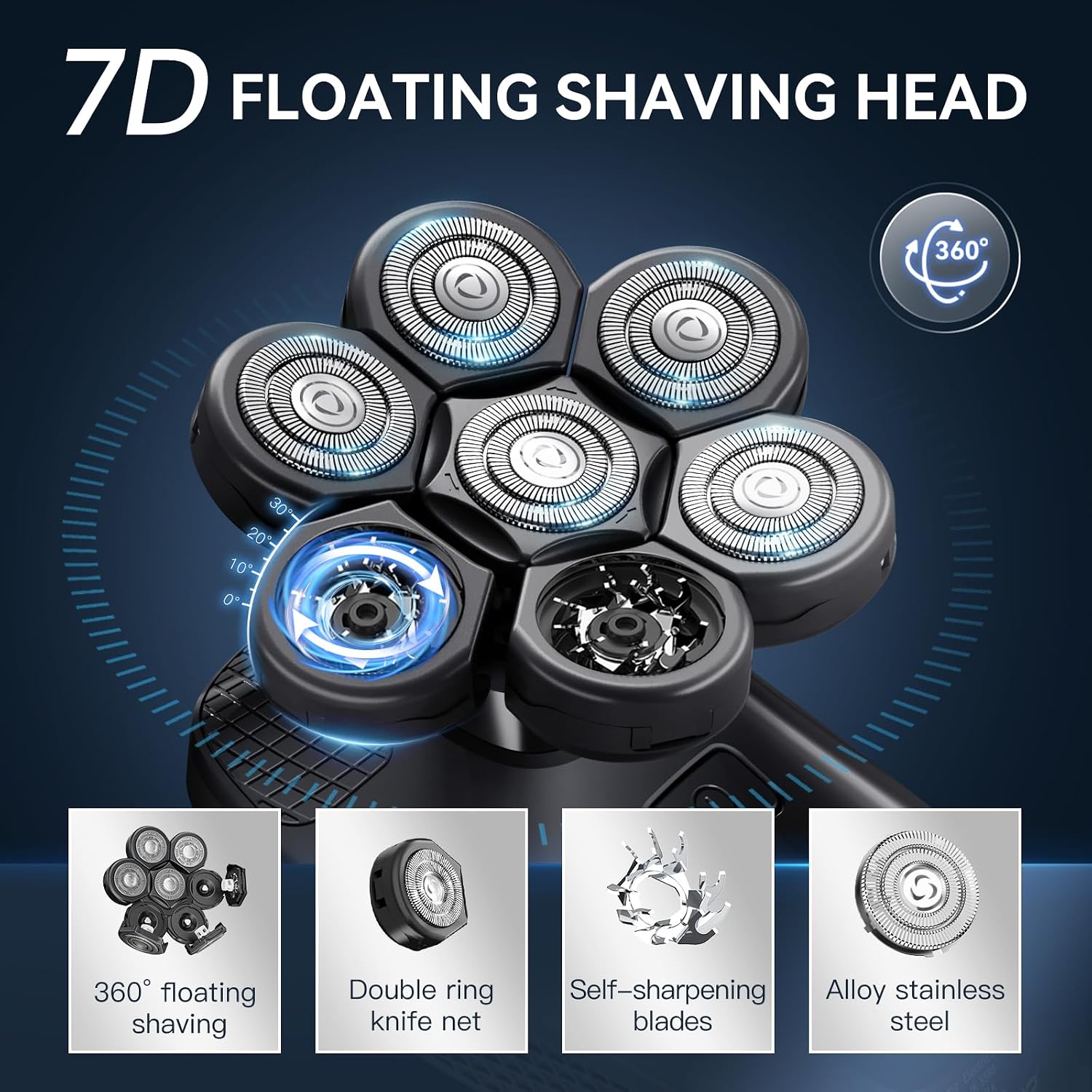 7D Head Shaver for Bald Men -  - Men'S Grooming Images 评论和价格